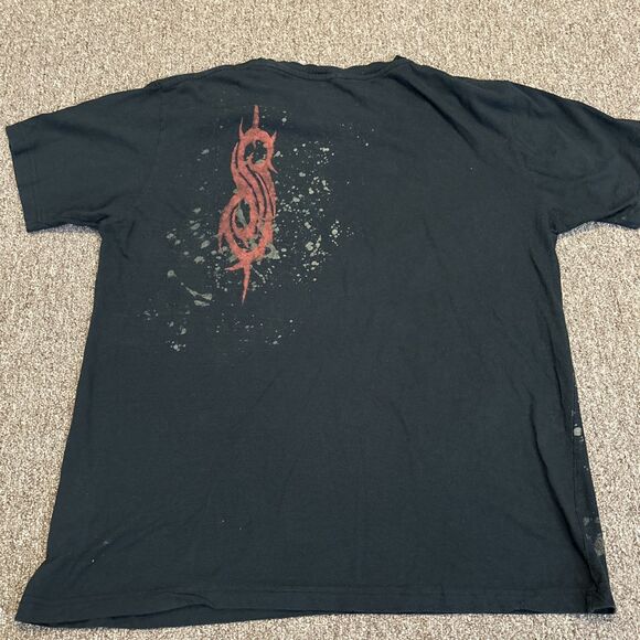 Y2K 2008 Slipknot Shirt Heavy Metal Band Full Printed Men's Tee Large - Picture 7 of 7